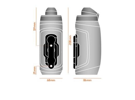 Láhev na pití Fidlock Clear / Čirá 590ml - kompletní set