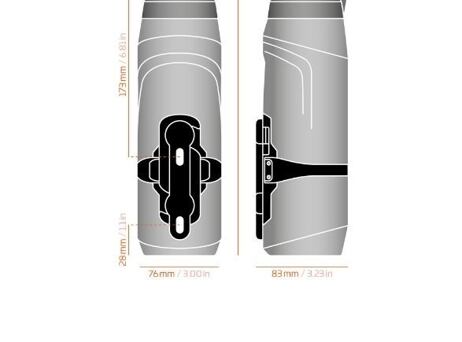 Fidlock Twist set láhev černá 800ml - základna na rám