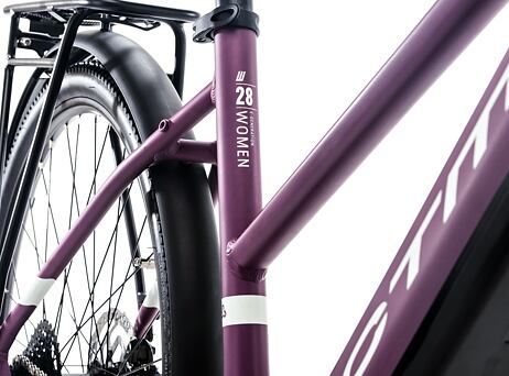 CTM Senze Lady 28" - matná purpurová / teplá šedá