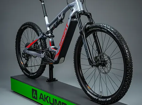 Ghost E-ASX 130 Universal B750 - Light Grey / Red