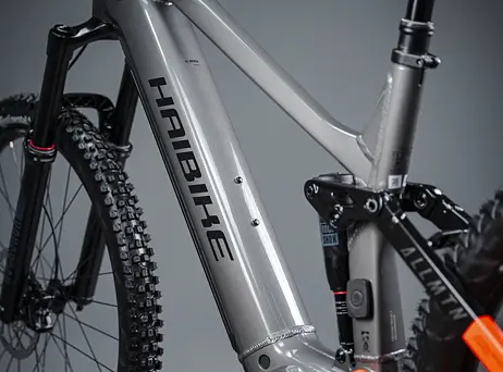 Haibike ALLMTN 4 - silver/red/black