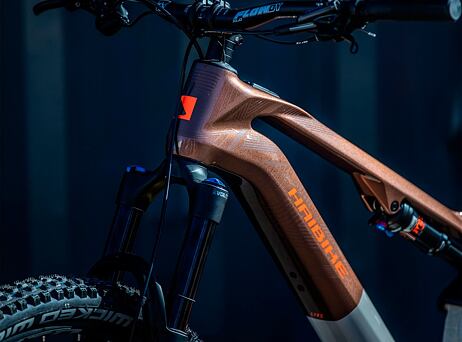 Haibike Lyke CF 10 - Leather/Orange-gloss