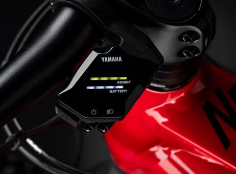 Haibike Nduro 7 (2022) - Gloss Grey/Red Lime Black