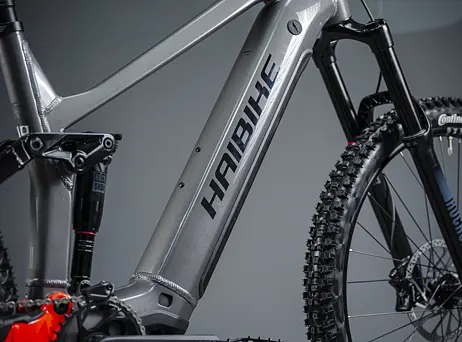 Haibike ALLMTN 4 - silver/red/black