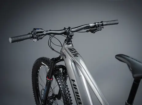 Haibike ALLMTN 4 - silver/red/black