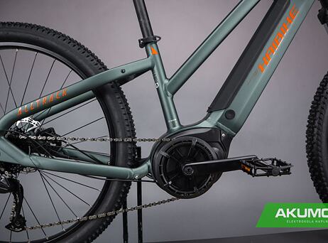 Haibike Alltrack vel. 37 cm - olive/orange - matt