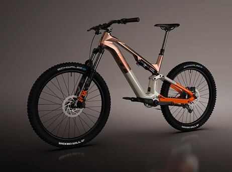 Haibike Lyke CF 10 - Leather/Orange-gloss