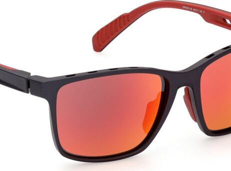 Sluneční brýle ADIDAS Sport SP0035 Matte Black/Roviex Mirror