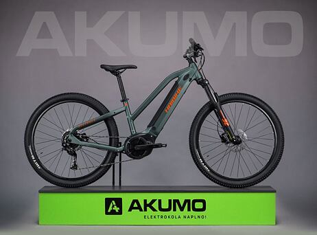 Haibike Alltrack vel. 37 cm - olive/orange - matt