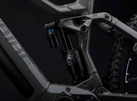 Haibike Nduro 7 (2022) - Gloss Grey/Red Lime Black