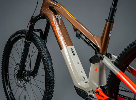 Haibike Lyke CF 10 - Leather/Orange-gloss