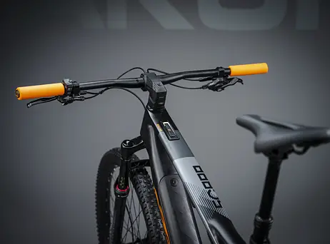 KTM Macina Scarp SX Elite - Flaming Black MT (Fresh Orange)