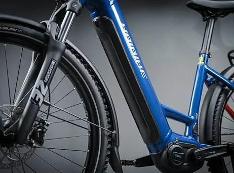 Haibike TREKKING 4 - Low - blue/orange/silver