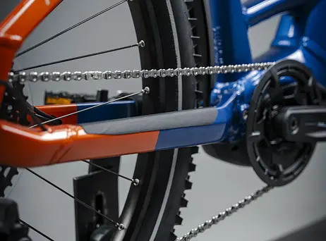 Haibike TREKKING 4 - Low - blue/orange/silver