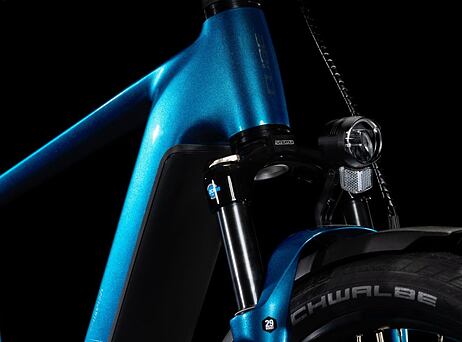 Cube Kathmandu Hybrid EX - electricblue´n´chrome