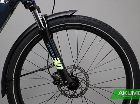 Haibike Trekking 5 low standover 2022 - blue/canary