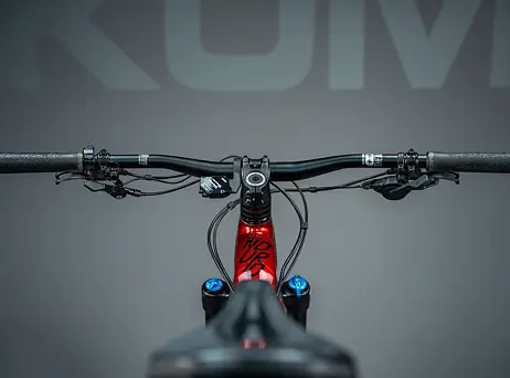 Haibike Nduro 7 (2022) - Gloss Grey/Red Lime Black