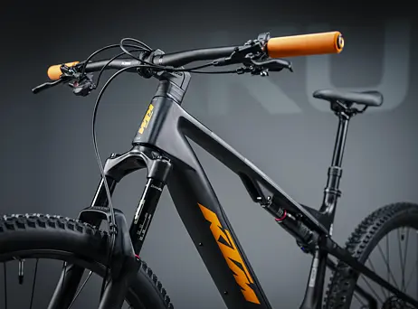 KTM Macina Scarp SX Elite - Flaming Black MT (Fresh Orange)