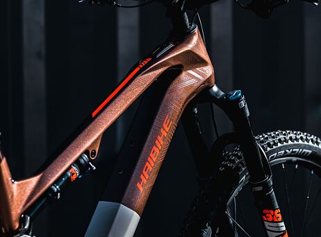Haibike Lyke CF 10 - Leather/Orange-gloss