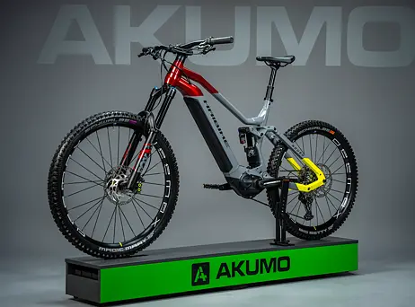 Haibike Nduro 7 (2022) - Gloss Grey/Red Lime Black
