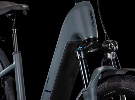 Cube Kathmandu Hybrid ONE, easy entry - shadowgrey´n´black
