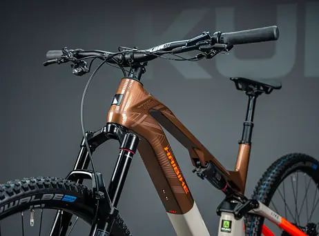 Haibike Lyke CF 10 - Leather/Orange-gloss