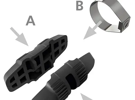 KLICKfix adaptér na sedlo Contour černý