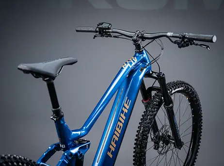 Haibike AllMtn 2 - blue/cyan/caramel