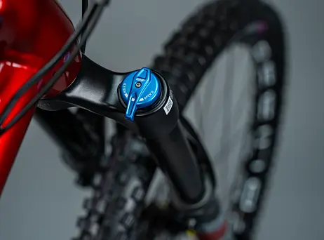 Haibike Nduro 7 (2022) - Gloss Grey/Red Lime Black