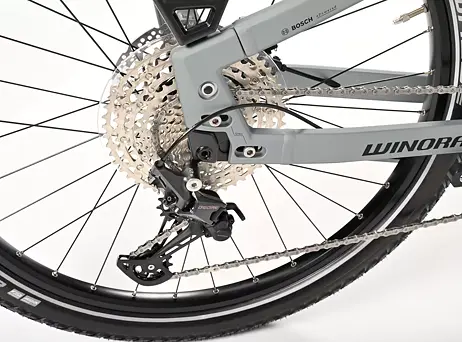 Winora Yakun X12 High - Classic silver matt